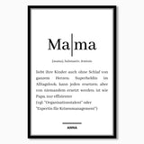 Personalisiertes Bild "WÖRTERBUCH MAMA"