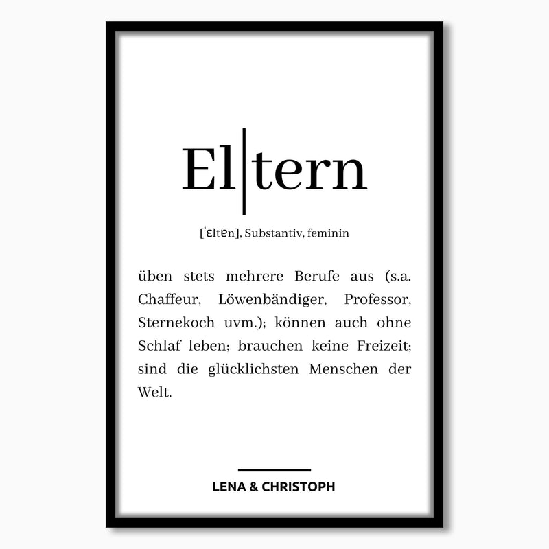 Personalisiertes Bild "WÖRTERBUCH ELTERN"