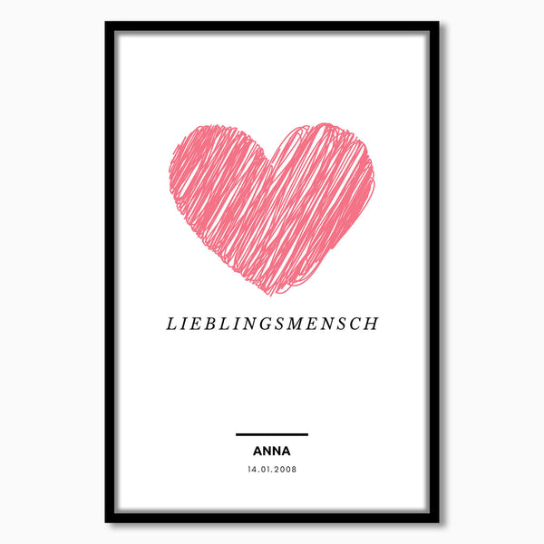 Personalisiertes Bild "LIEBLINGSMENSCH"