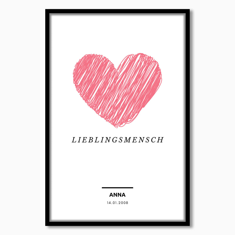 Personalisiertes Bild "LIEBLINGSMENSCH"