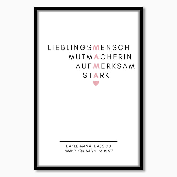 Personalisiertes Bild "LIEBLINGSMENSCH MAMA"