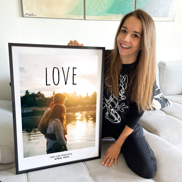 Personalisiertes Bild "FOTOPOSTER LOVE"