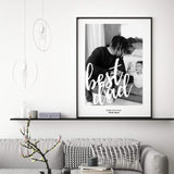 Personalisiertes Bild "FOTOPOSTER BEST DAD"