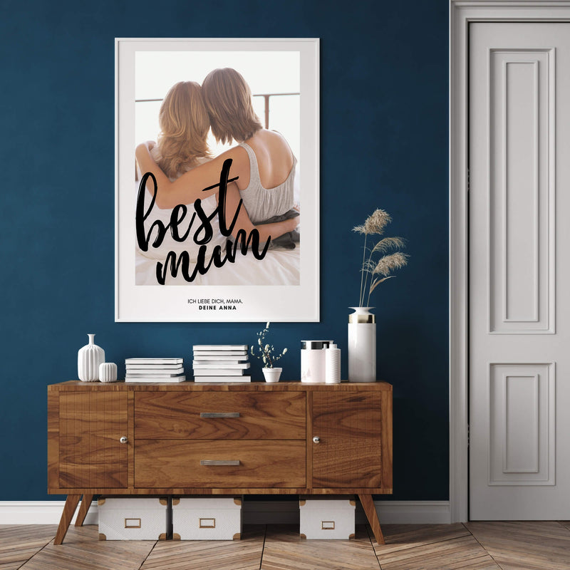 Personalisiertes Bild ""FOTOPOSTER BEST MUM"