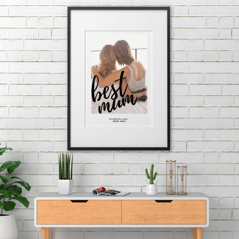 Personalisiertes Bild ""FOTOPOSTER BEST MUM"