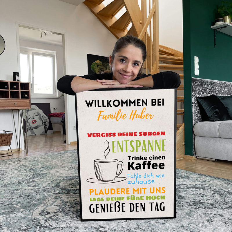 Personalisiertes Bild "WILLKOMMEN"