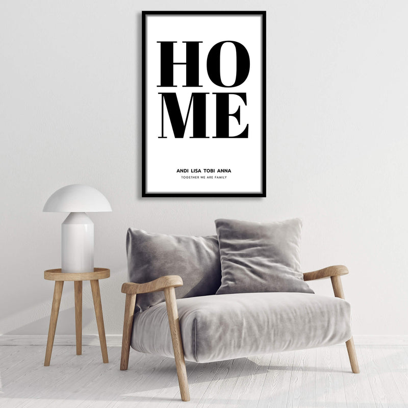 Personalisiertes Bild "HOME"