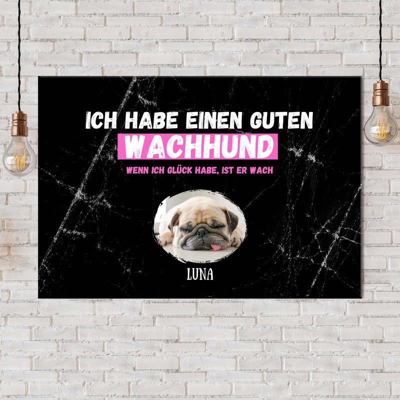 PERSONALISIERTE LEINWAND "Wachhund"