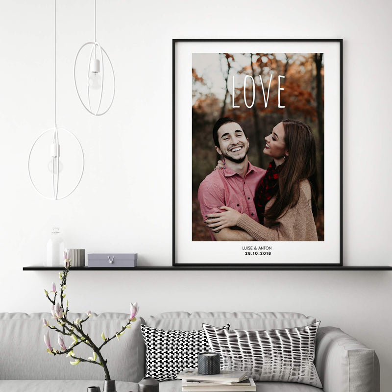 Personalisiertes Bild "FOTOPOSTER LOVE"