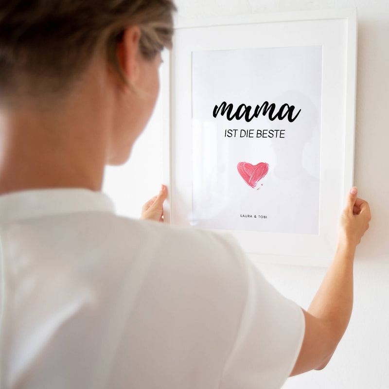 Personalisiertes Bild "MAMA IST DIE BESTE"