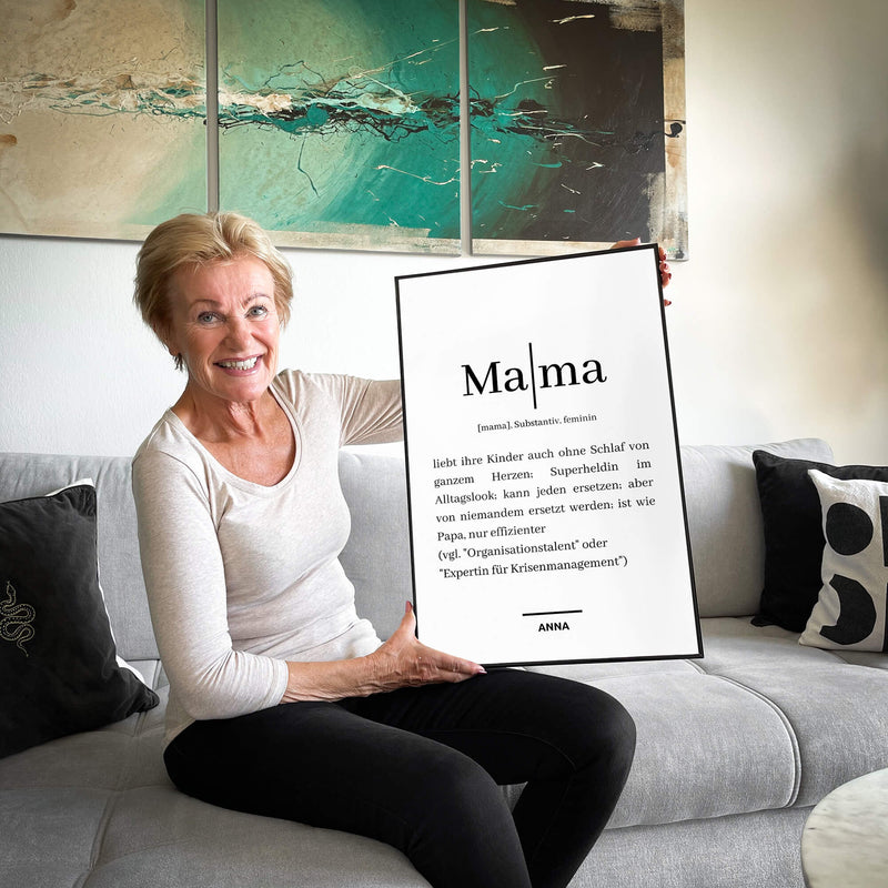 Personalisiertes Bild "WÖRTERBUCH MAMA"