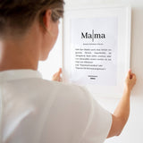 Personalisiertes Bild "WÖRTERBUCH MAMA"