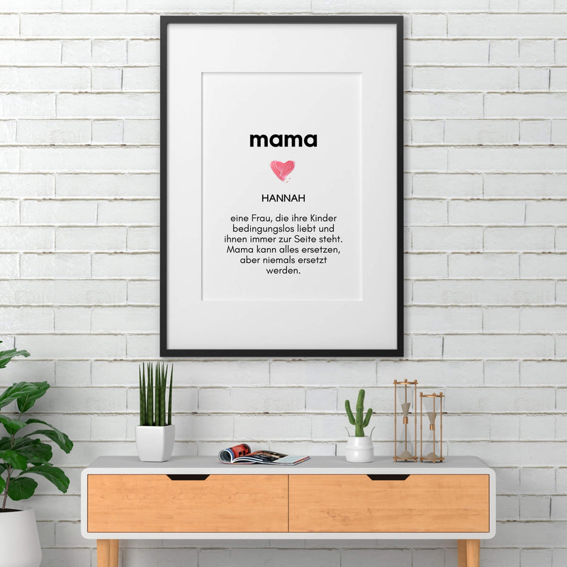 Personalisiertes Bild "MAMA"