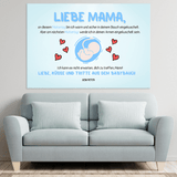 PERSONALISIERTE LEINWAND "Liebe Mama"