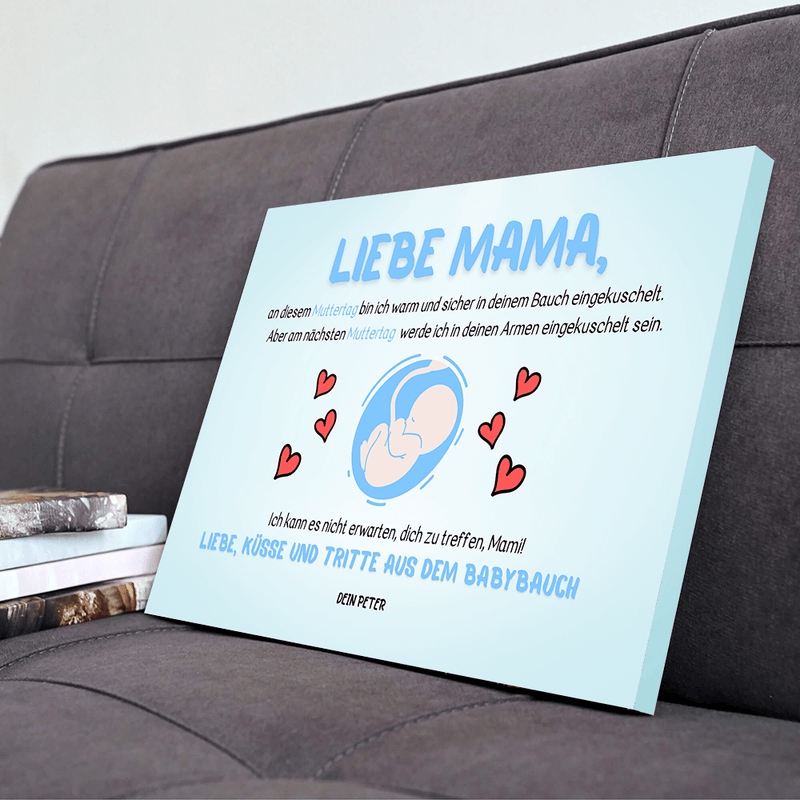 PERSONALISIERTE LEINWAND "Liebe Mama"