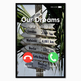 Personalisiertes Bild "OUR DREAMS are calling us"