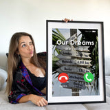 Personalisiertes Bild "OUR DREAMS are calling us"