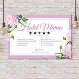 PERSONALISIERTE LEINWAND "Hotel Mama"