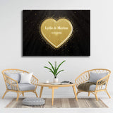 PERSONALISIERTE LEINWAND "Goldheart"